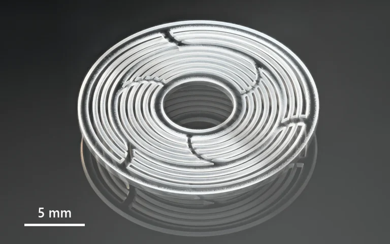Thin fused-silica cutting.