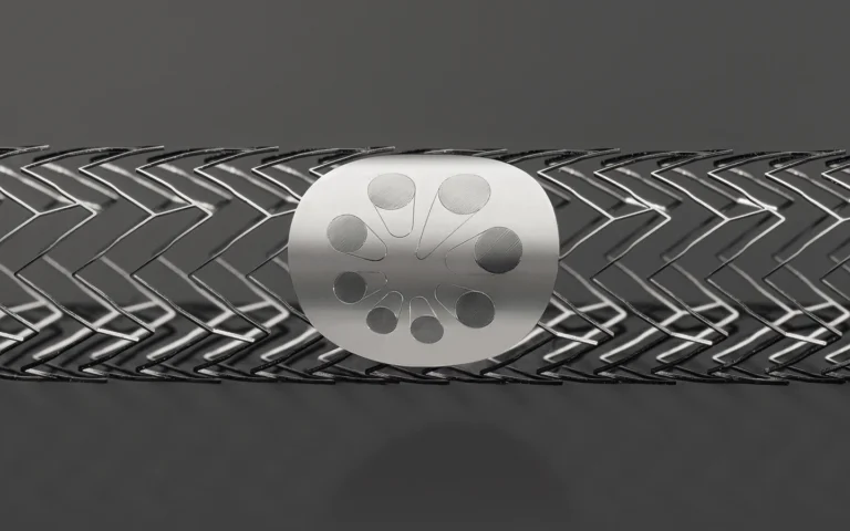 Nitinol stent cutting.