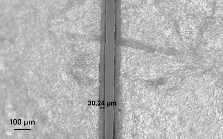 Heat-sensitive organic material cutting.