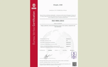 Ekspla has been certified according to the ISO 9001 standard. Not only if signified our commitment to quality, efficiency, and customer satisfaction, but it also opened us additional markets.
