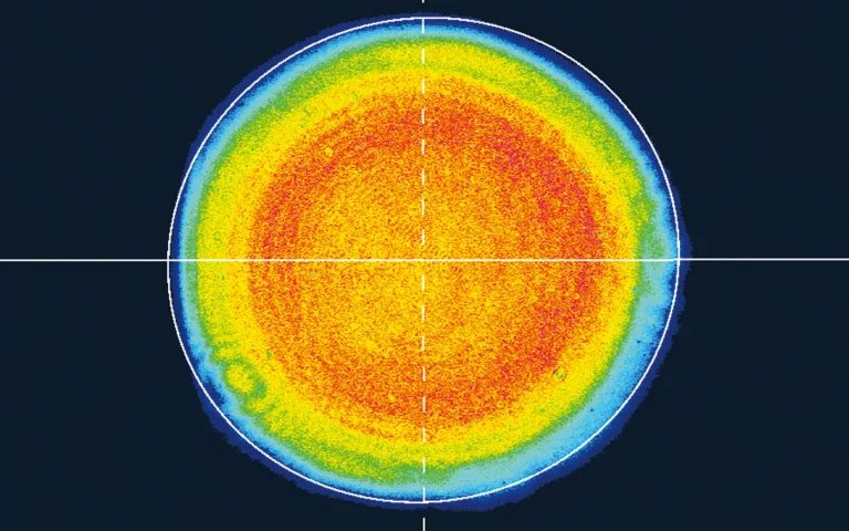 Typical NanoFlux HP system near field beam profile at 1064&nbsp;nm.