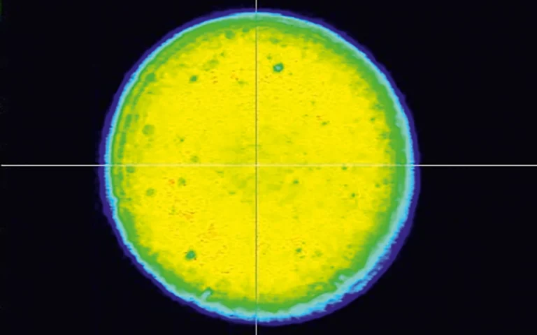 Typical beam profile of NanoFlux MM laser system at 1064&nbsp;nm.