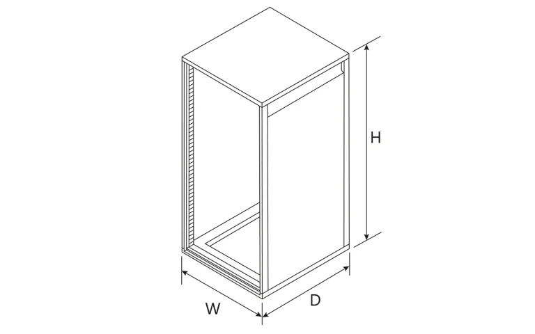 Typical NanoFlux SLM laser system power supply dimensions.