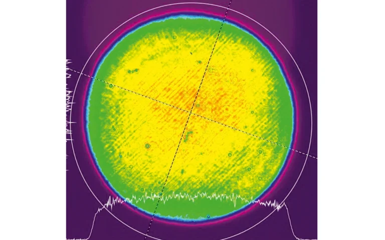 Typical High Energy PicoFlux amplifier system near field beam profile at 1064 nm.