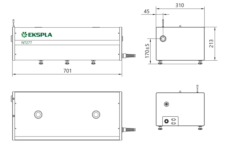 NT277 series laser head dimensions