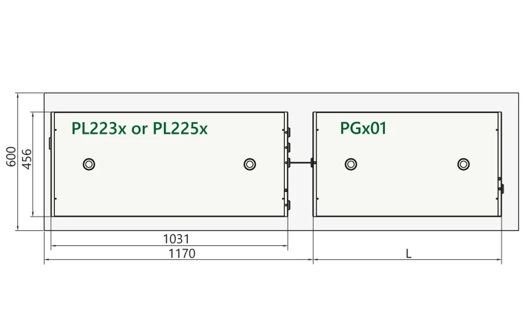 Arrangement of pump laser and PGx01 unit on optical table