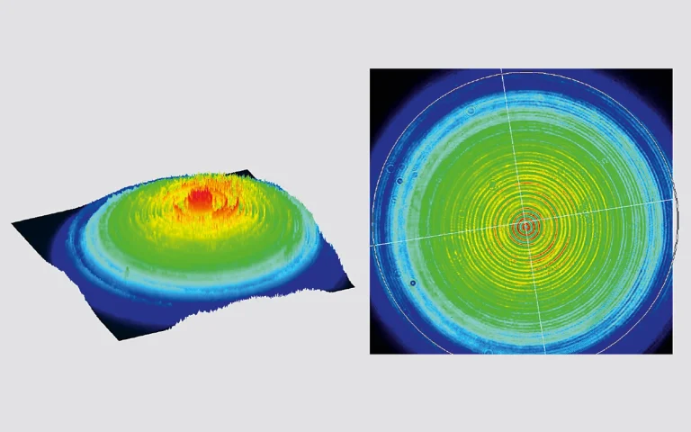 Typical near field output beam profile of PL2250 series laser