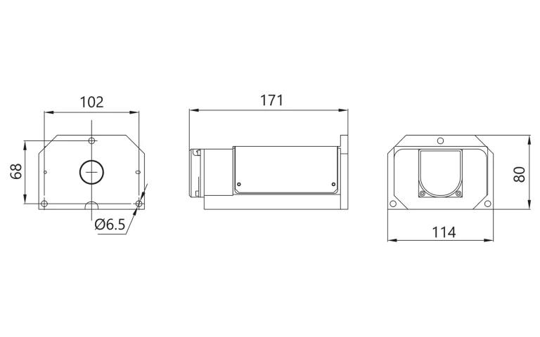 Outline drawing and dimensions of 3&nbsp;mm fiber bundle